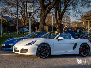 Porsches at Rivos Hub Sandford - ColinHillPhotography.uk