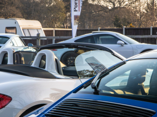 Porsches at Rivos Hub Sandford - ColinHillPhotography.uk