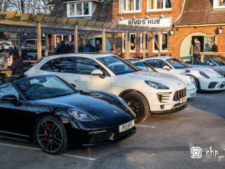 Porsches at Rivos Hub Sandford - ColinHillPhotography.uk