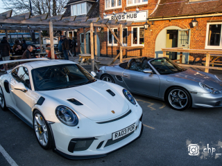 Porsches at Rivos Hub Sandford - ColinHillPhotography.uk